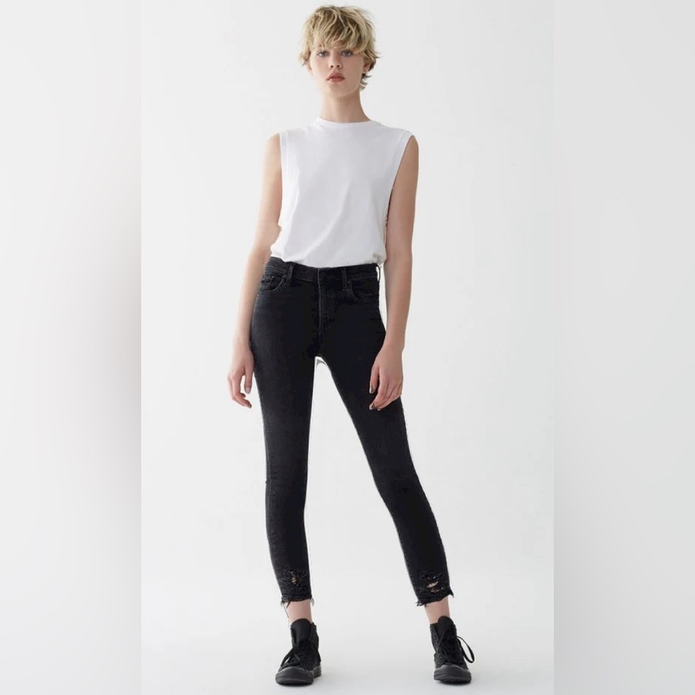 🚨LAST CHANCE🚨 AGOLDE denim size 27 Sophie Mid Rise Skinny Crop - Temple skinny - Picture 4 of 14